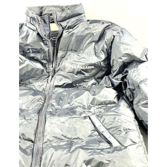 U.S. Polo Assn. Navy Blue Full Zip Insulated Puffer Jacket Men's Large - Picture 6 of 16